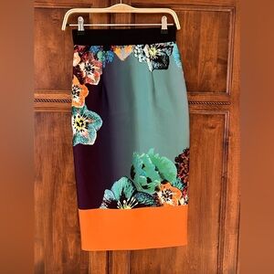 Milly Multicolor Floral Pencil Skirt